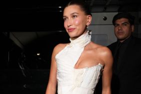 Hailey Bieber Risks Baring It All in See-Through Bodysuit