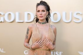 Halsey's Cleavage-Baring Sheer Dress Plunges Dangerously Down