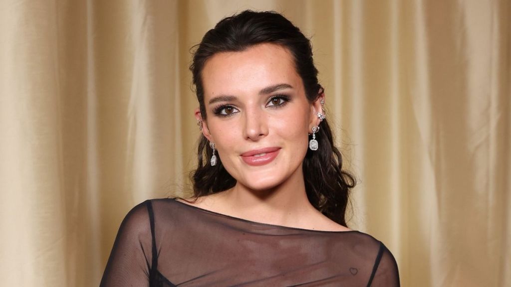 Bella Thorne's Lacy Bra Peeks Through Completely See-Through Top