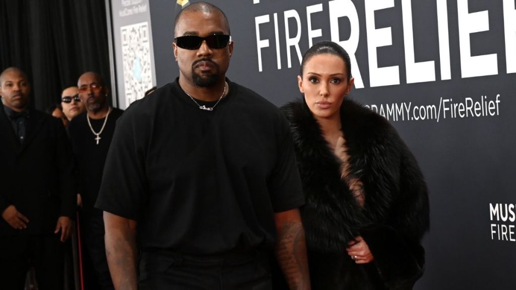 Bianca Censori Wraps Her Leg Around Kanye West in a Plunging Bikini Top