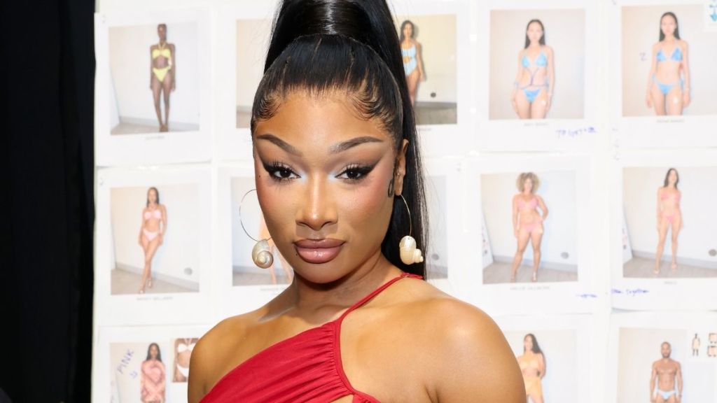 Megan Thee Stallion’s Neckline Cuts to Her Waist in a Jaw-Dropping Mini Dress