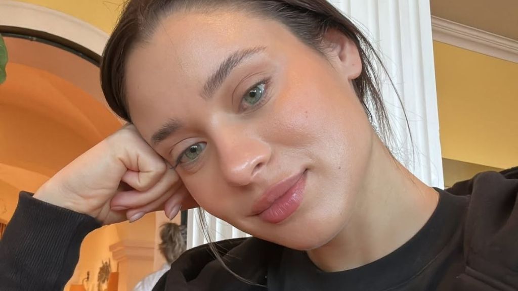 Daniela Melchior’s Thighs Sneak Out of Her Lingerie-Style Slip Dress