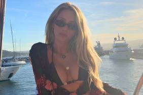 Alix Earle bikini knotted top