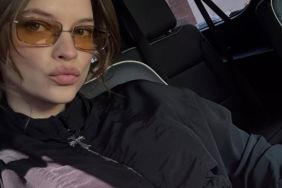 Barbara Palvin's Salih Balta Bustier Micro Minidress Goes Big on Lace