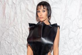 Bianca Censori Stuns in Skin-Tight Latex Catsuit Featuring Huge Cutout