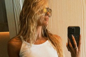 Candice Swanepoel’s Peeking Top Almost Overshadows Her Leg-Baring Mini Skirt