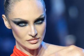 Candice Swanepoel Hits the Bed in Skimpy Bikini in B&W Photoshoot