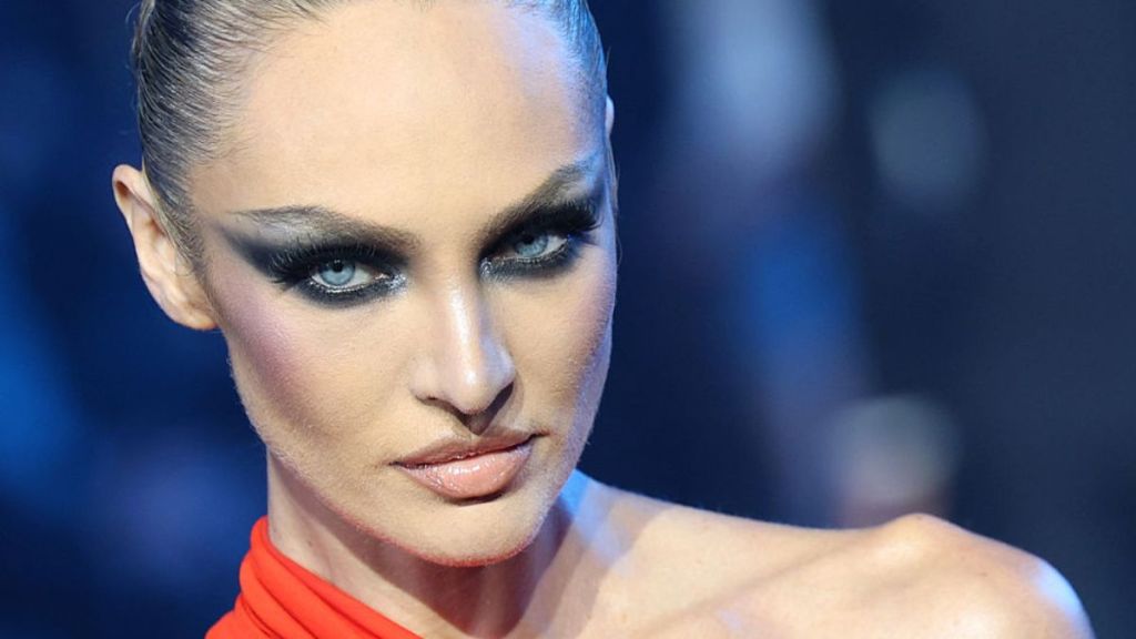 Candice Swanepoel Hits the Bed in Skimpy Bikini in B&W Photoshoot