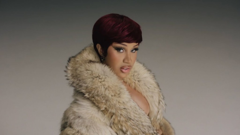 Cardi B Nearly Spills Out of a Low-Cut Top Hanging on by a Thread