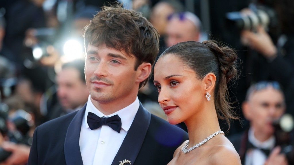 Charles Leclerc’s Wife Nearly Has an Upskirt Moment in Plunging Bikini