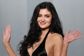 Kylie Jenner Ditches Pink Python Two-Piece for Stringy Metallic Bikini