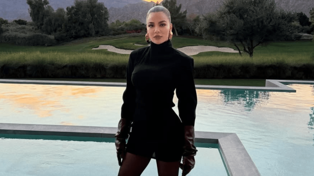 Khloe Kardashian's High-Cut Swimsuit Kept Climbing Higher