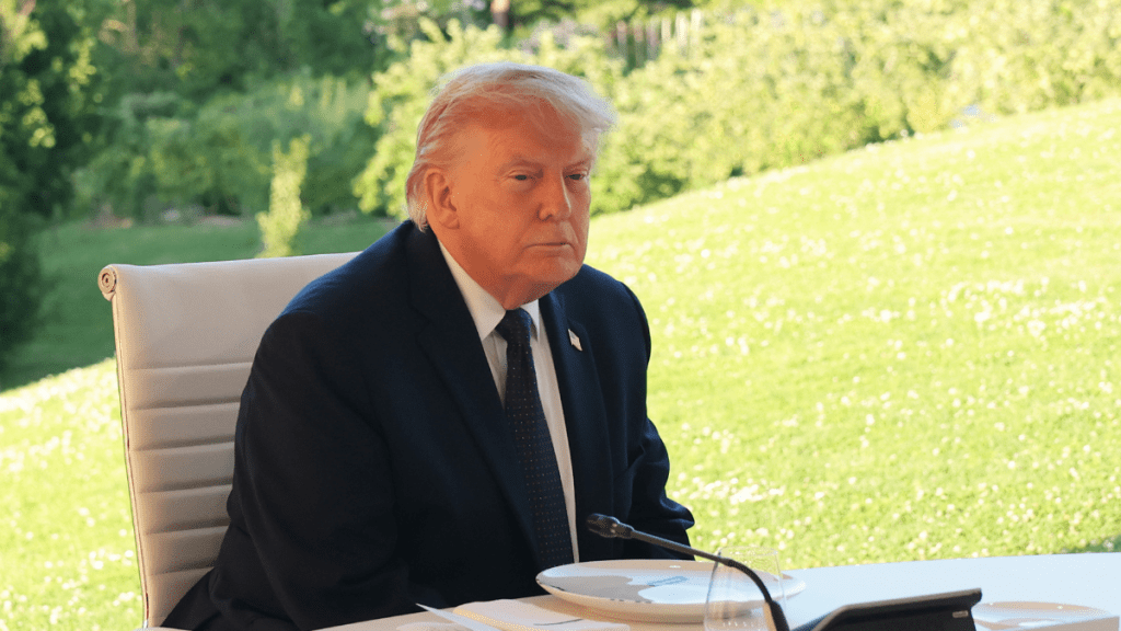 Donald Trump Stepping Out of Air Force One After His Birthday Is Turning Heads