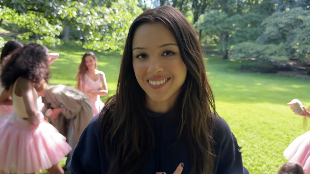Olivia Rodrigo Hangs Upside Down in a Teeny-Tiny Dress in an Old Photo