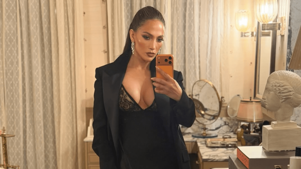 Jennifer Lopez Satisfies Her Cravings in Braless, Only Robe Look