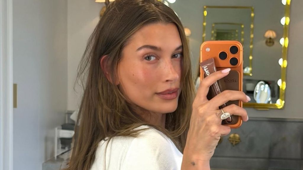 Hailey Bieber Shows Off More Than Just Curves in V-Neck Top