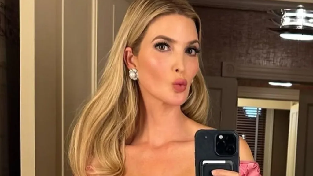 Ivanka Trump Poses in Bold Off-Shoulder Dress Amid $1.4B Island Backlash