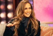 Jennifer Lopez unbuttoned cutout shirt plunging