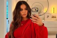 Khloe Kardashian Goes Braless Under a Soaking Wet Sheer Dress