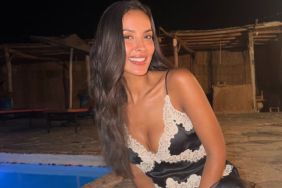 Maya Jama Flashes Her Thong in See-Through Plunging Dress With Huge Cutouts