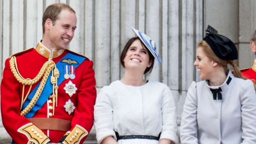 Prince William, Princess Eugenie and Princess Beatrice