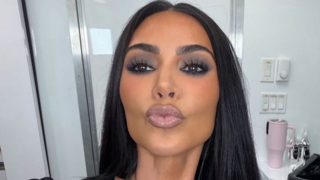 Kim Kardashian’s Curve-Hugging Dress Features a Slit That Climbs Dangerously High