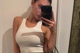 Kylie Jenner's Knicks Look Is Defined by Daring Plunge & Tight Fit