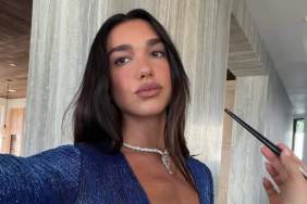Dua Lipa Pushes the Limits in Top That Hangs by Just 2 Strings
