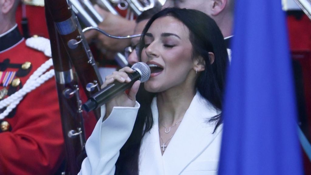 FBI Director Kash Patel's GF Faces Awkward National Anthem Moment