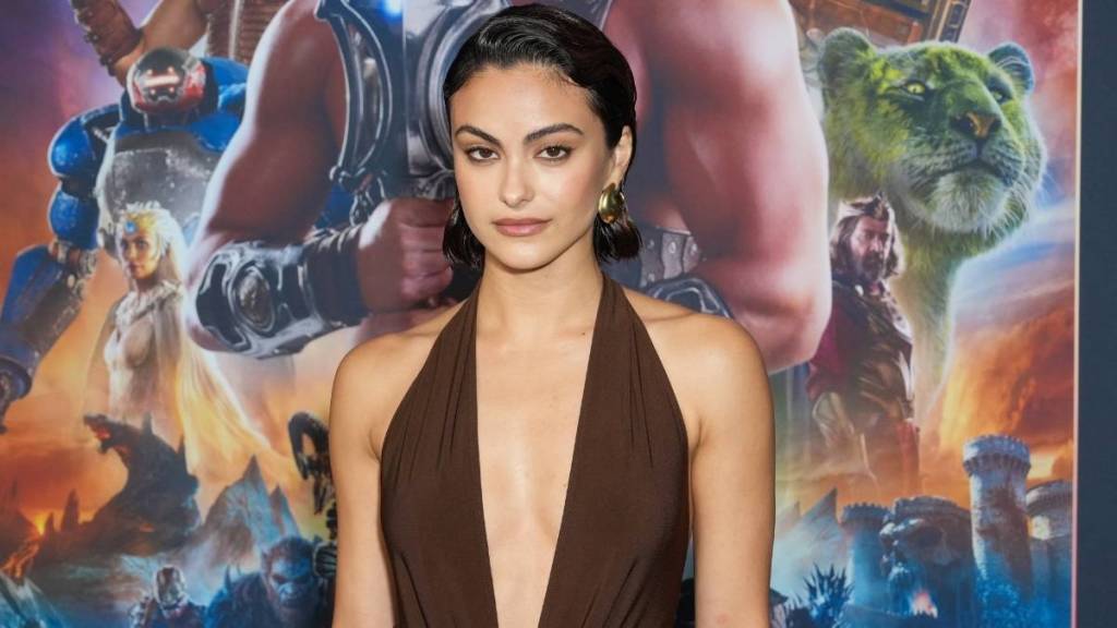 Camila Mendes Drops Jaws in Curve-Skimming Dress With Leg-Baring Slit