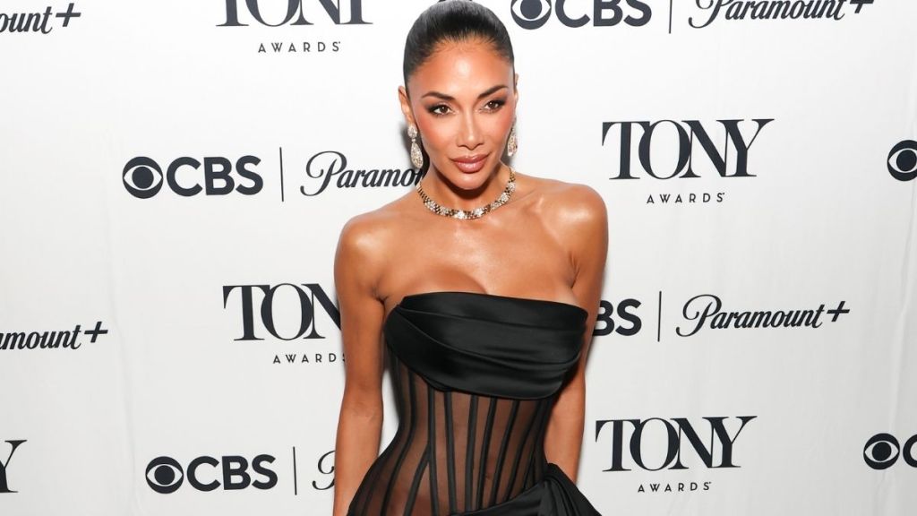 Nicole Scherzinger Nearly Spills Out of a Corset Dress That Barely Stays Put