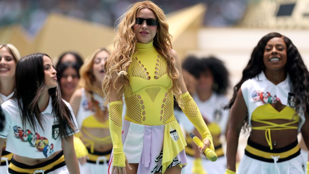 Shakira's Cutout Mesh Top Brings the Heat During FIFA Performance