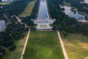Mysterious ‘8647’ Code Seemingly Appears on National Mall Lawn as Reflecting Pool Renovation Ends