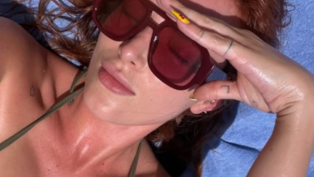 Bella Thorne Soaks up the Sun in a Barely-There Bikini That Demands Attention