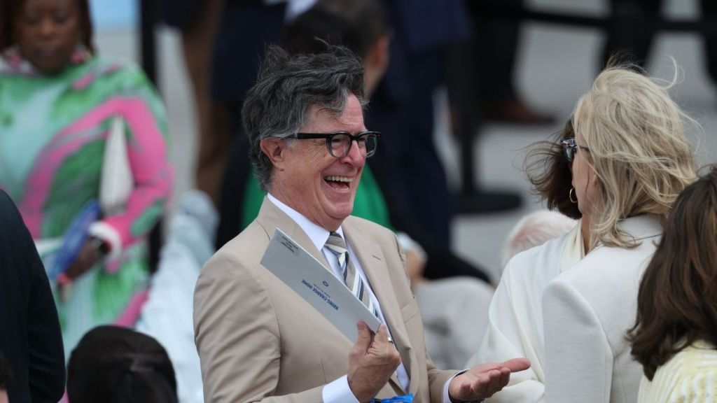 Barack Obama’s Tan Suit Is Back in Spotlight Thanks to Stephen Colbert
