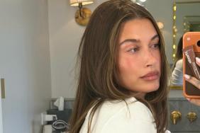 Hailey Bieber Serves Skin in a Micro Bra Top That Leaves Her Entire Midriff Exposed