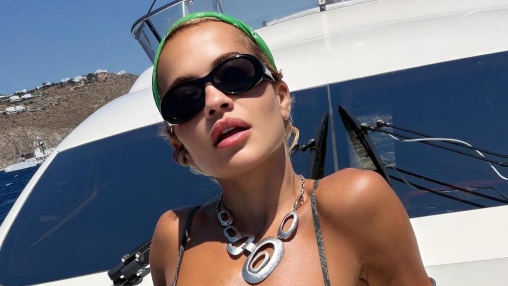 Rita Ora’s Tiny Silver Bikini Reveals More Than Expected in Sun-Kissed Photo