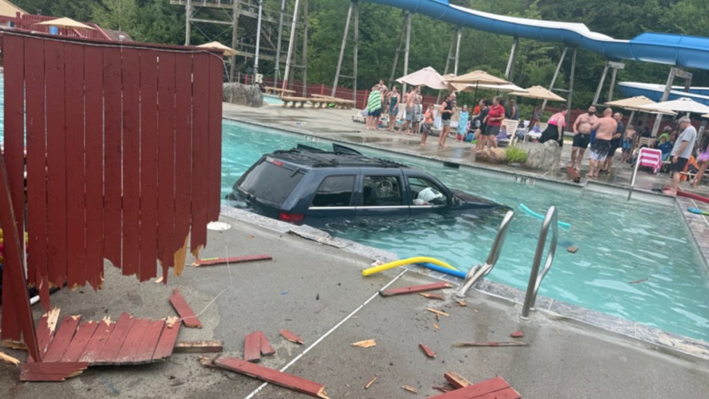 9 Year Old Boy Pulled Underwater Trapped SUV Crash Pool Vermont