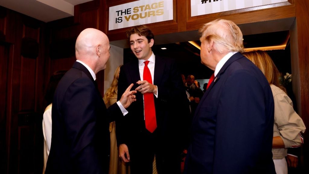 Donald Trump's Son Barron Was Missing From the Family’s World Cup Photo