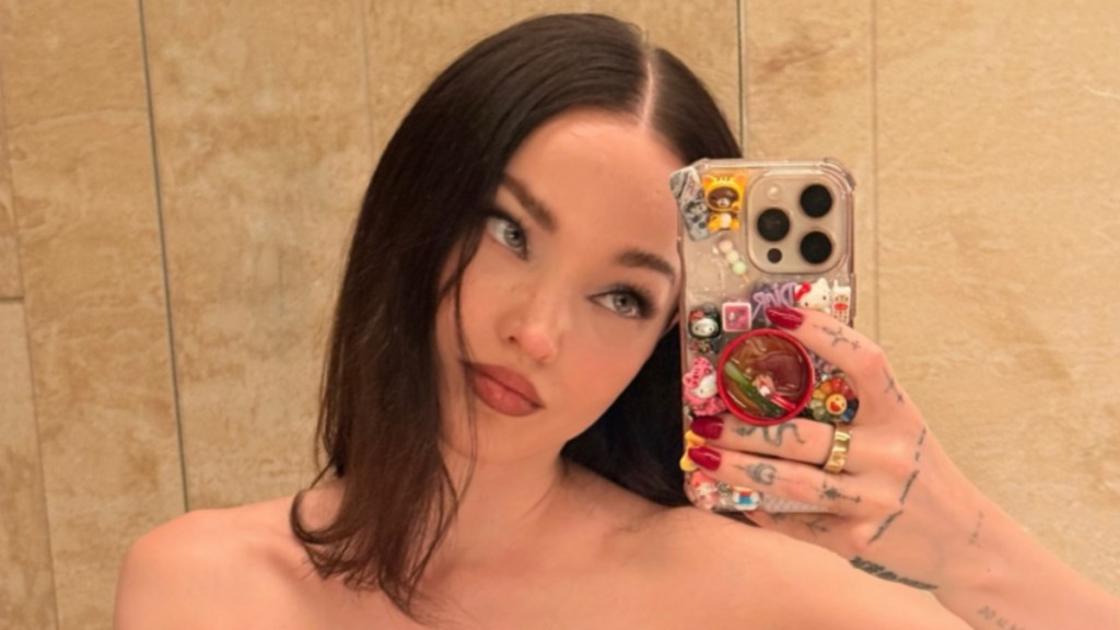 Dove Cameron Turns Heads in a Strapless Dress That Hugs Every Curve