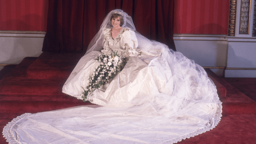 Princess Diana's Wedding Dress Designer Addresses Long-Standing Perfume Spill Rumor