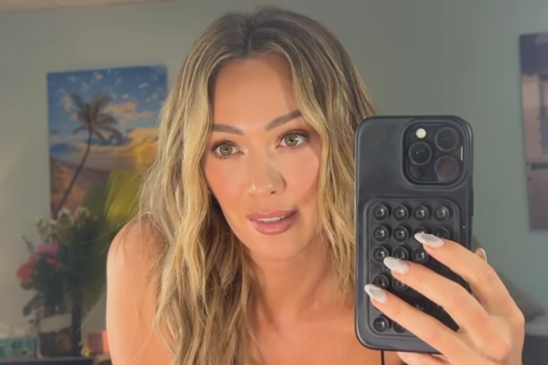 Hilary Duff's Risqué Bodysuit Slides Low for an Unexpected Revealing Moment
