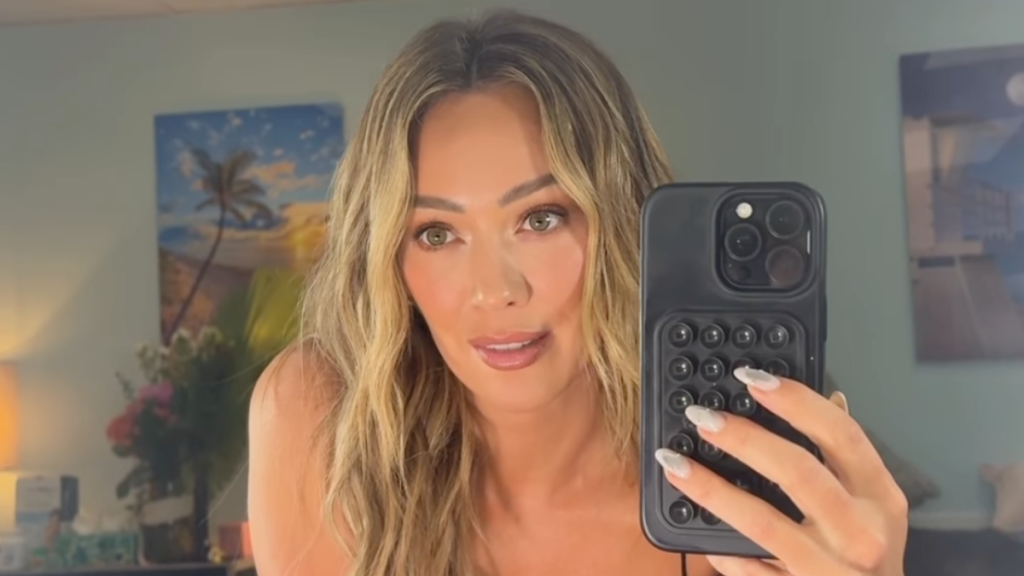 Hilary Duff's Risqué Bodysuit Slides Low for an Unexpected Revealing Moment