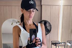 Jessica Alba Walks in Lacy Lingerie Dress That Is Sheerer Than It Appears