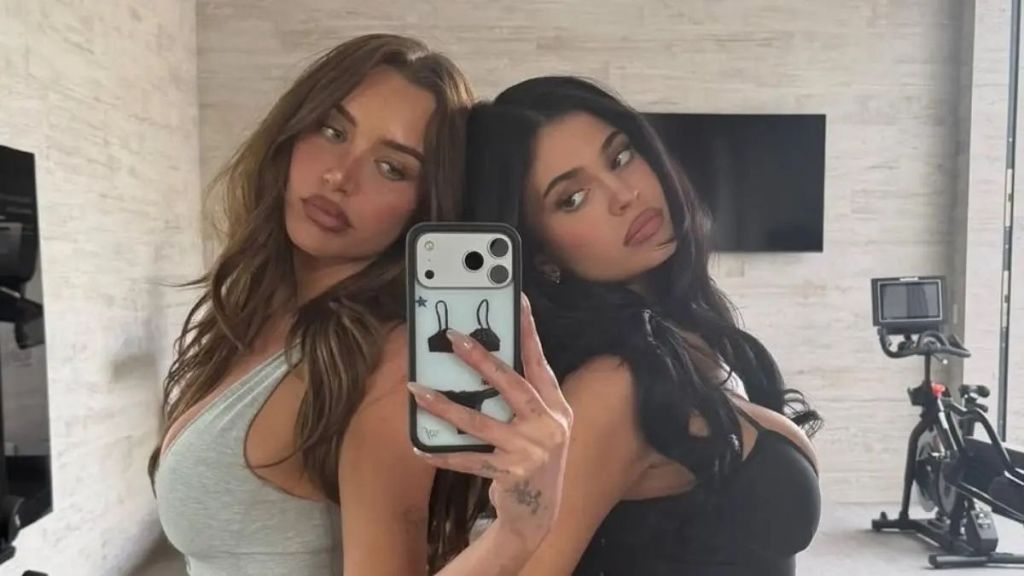 Kylie Jenner's BFF Flaunts Her Toned Body in a Plunging Bra That Can’t Get Any Lower