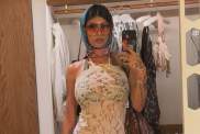 Mia Khalifa's Drenched String Bikini Leaves Her Toned Body Fully Exposed on the Beach
