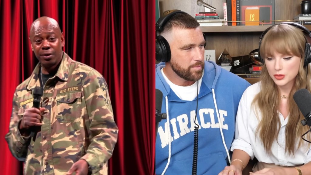 Dave Chappelle Mocks Travis Kelce & Taylor Swift's Wedding Guest List