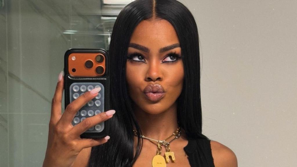 Teyana Taylor's Dress Dips Dangerously Low With Risqué Thigh-High Slit