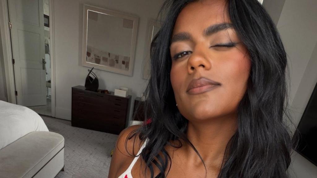 Simone Ashley Bares Her Toned Midriff in the Stringiest Bikini That Barely Exists