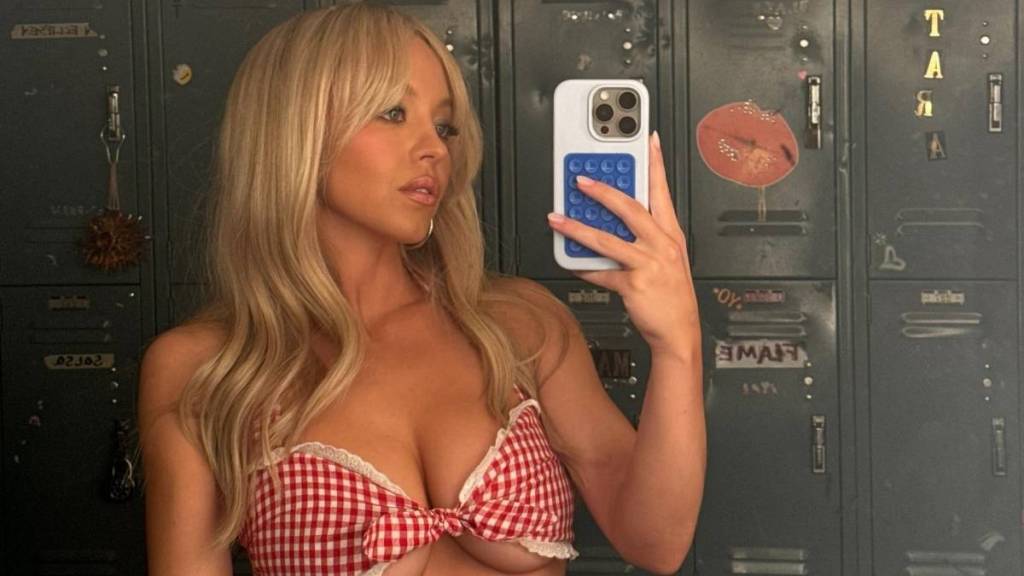 Sydney Sweeney Serves Pure NSFW Vibes Nearly Bursting Out of Her Plunging Bra